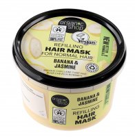 ORGANIC SHOP - Express Volume Hair Mask - Organic Jasmine & Jojoba - Ekspresowa maska do włosów zwiększająca objętość - Indyjski Jaśmin - 250 ml