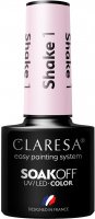 CLARESA - SOAK OFF UV / LED - MILKSHAKE - Hybrid nail polish - 5 g