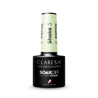 CLARESA - SOAK OFF UV/LED - MILKSHAKE - Lakier hybrydowy do paznokci - 5 g - SHAKE - 3 - SHAKE - 3