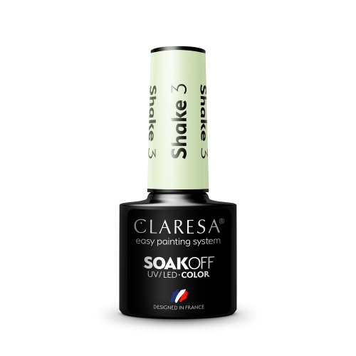 CLARESA - SOAK OFF UV / LED - MILKSHAKE - Hybrid nail polish - 5 g - SHAKE - 3