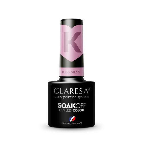 CLARESA - SOAK OFF UV / LED - KISS ME! - Hybrid nail polish - 5 g - KISS ME! - 1