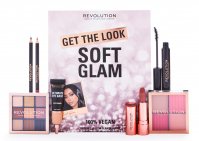 Makeup Revolution - GET THE LOOK - SOFT GLAM - Zestaw kosmetyków do makijażu twarzy, oczu oraz ust 