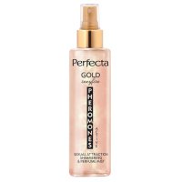 Perfecta - PHEROMONES ACTIVE - Sexual Atrraction Shimmering & Perfume Mist - Gold - Perfumowana mgiełka do ciała - 200 ml