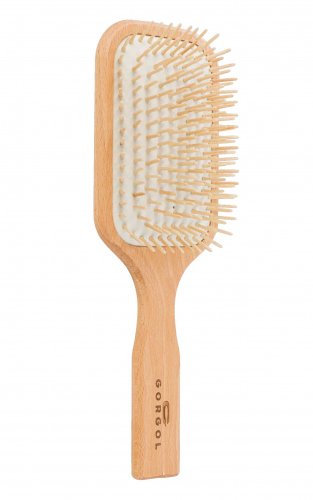 GORGOL - Pneumatic hair brush with a wooden pin - 15 18 120