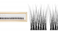 Many Beauty - Infinity Lashes Nr. 03 - Tuft eyelashes on a long colorless strip - 28 pcs - CC-16mm - CC-16mm