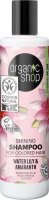 ORGANIC SHOP - SHINING SHAMPOO FOR COLORED HAIR - Wegański, certyfikowany szampon do włosów farbowanych zwiększający blask - 280 ml