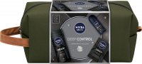 Nivea - Men - Deep Control - Carbon Protect Collection - Gift set for men - Shower gel 3in1 250 ml + Roll-on antiperspirant 50 ml + Aftershave 100 ml + Cosmetic bag