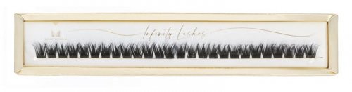 Many Beauty - Infinity Lashes Nr. 02 - Kępki rzęs na długim bezbarwnym pasku - 26 sztuk