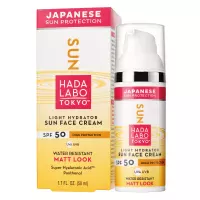 HADA LABO TOKYO - SUN - Light Hydrator Sun Face Cream - Waterproof, moisturizing face cream SPF50 - 50 ml