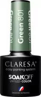 CLARESA - SOAK OFF UV/LED - QUIET FOREST - Lakier hybrydowy do paznokci - 5 g