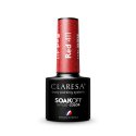 CLARESA - SOAK OFF UV/LED - SUNNY GARDEN - Hybrid nail polish - 5 g - RED 411 - RED 411