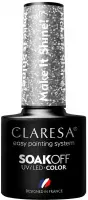 CLARESA - SOAK OFF UV/LED - MAKE IT SHINE! - Hybrid nail polish - 5 g