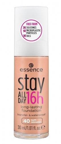Essence - Stay All Day 16H Long Lasting Foundation - Waterproof face foundation - 30 ml - 40 - SOFT ALMOND