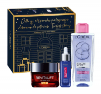 L'Oréal - Revitalift Laser X3 - Gift set for mature skin care - Day face cream 50 ml + Night serum 30 ml + Micellar water 200 ml