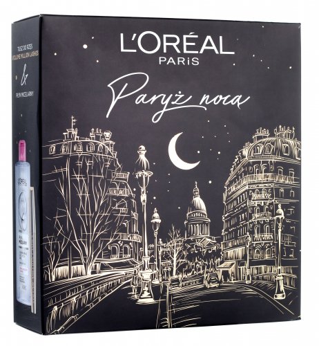 L'Oréal - Zestaw prezentowy Paryż Nocą - Tusz do rzęs Volume Million Lashes + Płyn micelarny 400 ml