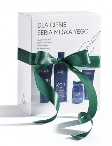ZIAJA - YEGO - Gift set for men - After shave balm + 3in1 shower gel + Antiperspirant + Moisturizing cream
