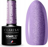 CLARESA - SOAK OFF UV/LED - GLOWING - FULL GLITTER - לק ג'ל לציפורניים - 5 g - FULL GLITTER 6
