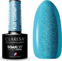 CLARESA - SOAK OFF UV/LED - GLOWING - FULL GLITTER - gélový lak na nechty - 5 g - FULL GLITTER 7
