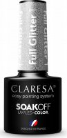 CLARESA - SOAK OFF UV/LED - GLOWING - FULL GLITTER - Hybrid nail polish - 5 g
