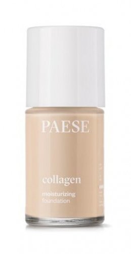 PAESE - COLLAGEN MOISTURIZING FOUNDATION - Kolagenowy podkład nawilżający - SKÓRA SUCHA - 30 ml - 301N LIGHT BEIGE