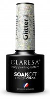 CLARESA - SOAK OFF UV/LED - GLOWING - GLITTER - Hybrid nail polish - 5 g