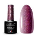 CLARESA - SOAK OFF UV/LED - GLOWING - GALAXY - Hybrid nail polish - 5 g - Galaxy Red - Galaxy Red