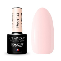 CLARESA - SOAK OFF UV/LED - NUDE - Hybrid nail polish - 5 g - 122 - 122