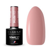 CLARESA - SOAK OFF UV/LED - NUDE - Hybrid nail polish - 5 g - 112 - 112