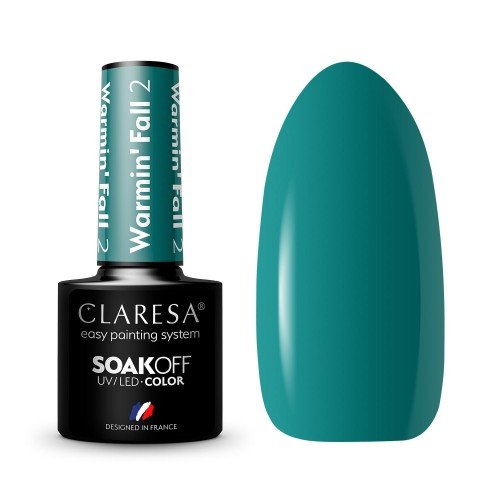 CLARESA - SOAK OFF UV/LED - WARMIN' FALL - Hybrid nail polish - 5 g - 2