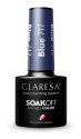 CLARESA - SOAK OFF UV / LED - WARM FEELINGS - Hybrid nail polish - 5 g - BLUE 717 - BLUE 717