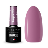 CLARESA - SOAK OFF UV/LED - SAVANNA VIBES - Hybrid nail polish - 5 g - Purple 613 - Purple 613
