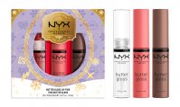 NYX Professional Makeup - BUTTER GLOSS LIP TRIO - Zestaw prezentowy 3 błyszczyków do ust Butter Gloss - 01