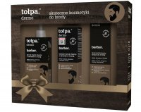 Tołpa - Dermo Barber - Gift set for face and beard care for men - Face wash gel 150 ml + Beard oil 40 ml + Face balm-gel with stubble 75 ml