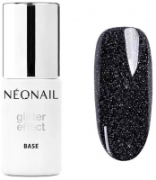 NeoNail - Glitter Effect Base - Highly covering 2in1 hybrid glitter base - 7.2 ml - 9600-7 - BLACK SHINE  - 9600-7 - BLACK SHINE 
