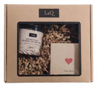 LaQ - Pralinka - Zestaw prezentowy dla kobiet - Masło do ciała 200 ml + Naturalny mus do mycia i depilacji ciała 100 g