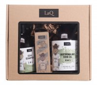 LaQ - Boar - Gift set for men - Shampoo 300 ml + Shower gel 8in1 500 ml + Aftershave and beard oil 30 ml