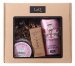 LaQ - Cat Peony - Gift set for women - Body lotion 200 ml + Nourishing face wash mousse 100 ml + Hyaluronic acid 30 ml