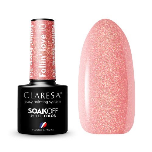 CLARESA - SOAK OFF UV/LED - FALLIN’ LOVE - Lakier hybrydowy do paznokci - 5 g - 10