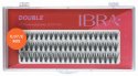 Ibra - DOUBLE FLARES EYELASH - KNOT-FREE - Double volume eyelash tufts  - MIX (8 mm, 10 mm, 12 mm) - MIX (8 mm, 10 mm, 12 mm)