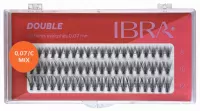 Ibra - DOUBLE FLARES EYELASH - KNOT-FREE - Double volume eyelash tufts 