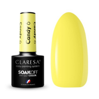 CLARESA - SOAK OFF UV/LED - CANDY - Hybrid nail polish - 5 g - 6 - 6