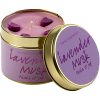 Bomb Cosmetics - Lavender Musk - Świeca zapachowa w puszce - LAWENDOWE PIŻMO