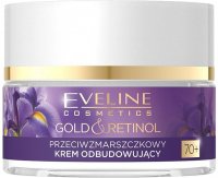 Eveline Cosmetics - GOLD & RETINOL - Przeciwzmarszczkowy krem odbudowujący do twarzy 70+ - Dzień / Noc - 50 ml