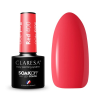CLARESA - SOAK OFF UV/LED - RAINBOW EXPLOSION - Hybrid nail polish - 5 g - Red 400 - Red 400