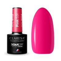 CLARESA - SOAK OFF UV/LED - RAINBOW EXPLOSION - Hybrid nail polish - 5 g - Pink 531 - Pink 531
