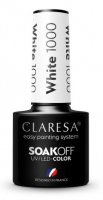 CLARESA - SOAK OFF UV/LED - BLACK & WHITE - Hybrid nail polish - 5 g