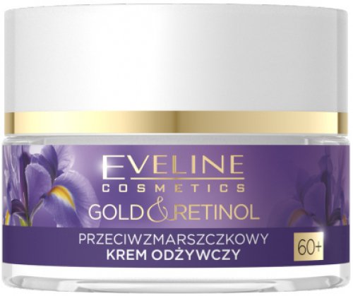 Eveline Cosmetics - GOLD & RETINOL - Przeciwzmarszczkowy krem odżywczy 60+ - Dzień / Noc - 50 ml
