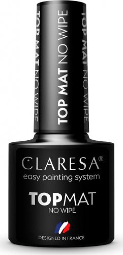 CLARESA - TOP MAT NO WIPE - UV/LED hybrid nail top - 5 g
