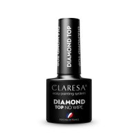 CLARESA - DIAMOND TOP NO WIPE - Top hybrydowy do paznokci UV/LED - 5 g