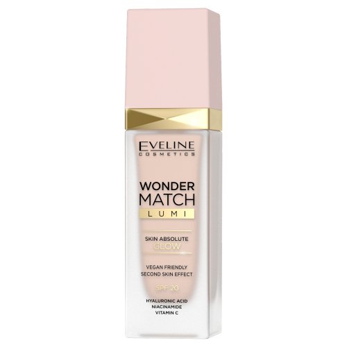 Eveline Cosmetics - WONDER MATCH LUMI SPF 20 - Luksusowy podkład rozświetlający - 30 ml - 05 - LIGHT NEUTRAL